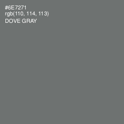 #6E7271 - Dove Gray Color Image